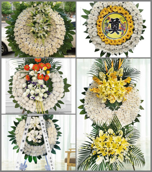 广东梅州市五华县安流镇福岭村花圈速递